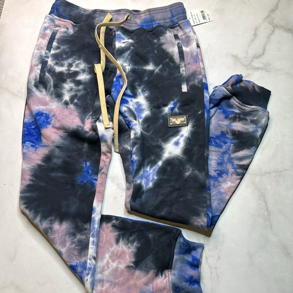 Well Known Houston Sweatpant Indigo Tie Dye NWT
